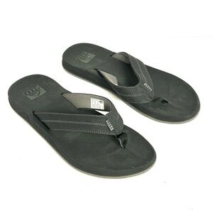 Reef Element TQT Flip Flops Sandal Black Bottle Opener Mens Size 14 Beach Casual